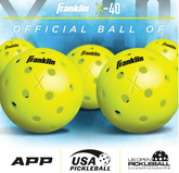 Franklin PICKLEBALLS - X-40 OUTDOOR - OPTIC YELLOW