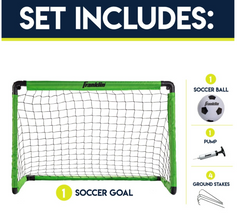 Franklin Mini SOCCER GOAL SET - PUMP AND BALL INCLUDED - 36" X 24" X 24"