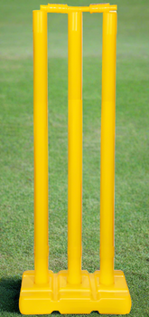 Plastic Cricket Stumps with Base - 1 set