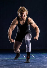 Full-Length Padded Knee Sleeve - White