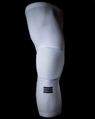Full-Length Padded Knee Sleeve - White