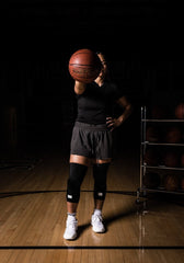 Mid-Length Padded Knee Sleeve - Black