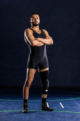 Mid-Length Padded Knee Sleeve - Black