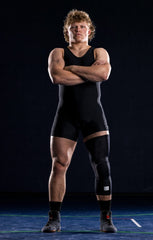 Mid-Length Padded Knee Sleeve - Black