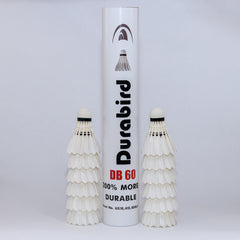 Durabird Badminton DB10, DB20, DB40, DB 60 & DB80 Shuttlecocks - 1 Tube