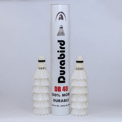 Durabird Badminton DB10, DB20, DB40, DB 60 & DB80 Shuttlecocks - 1 Tube