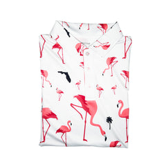 Florida Flamingo Golf Shirt