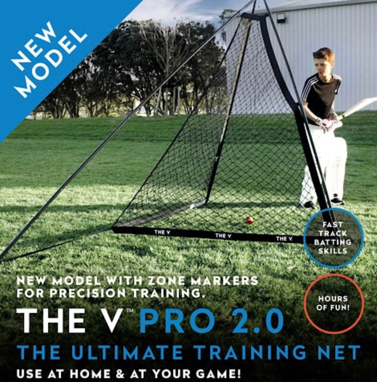 THE V PRO 2.0 CRICKET TRAINING NET