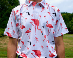 Florida Flamingo Golf Shirt