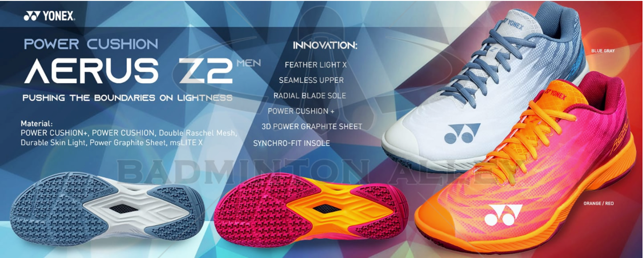 Yonex Badminton Shoe Power Cushion Aerus Z2 MEN