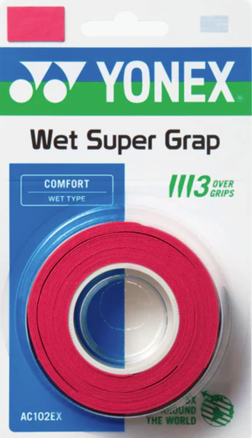 Yonex WET SUPER GRAP OverGrip (3 WRAPS)