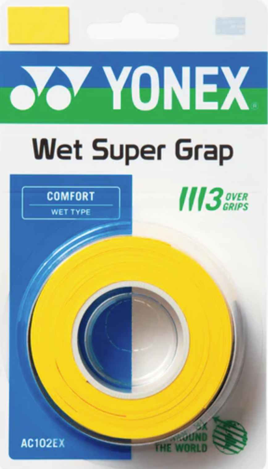 Yonex WET SUPER GRAP OverGrip (3 WRAPS)
