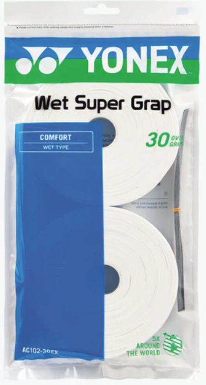 Yonex WET SUPER GRAP OverGrip (30 WRAPS)