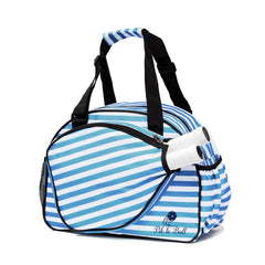 Stylish Stripe Blue Premium Women's Pickleball Bag